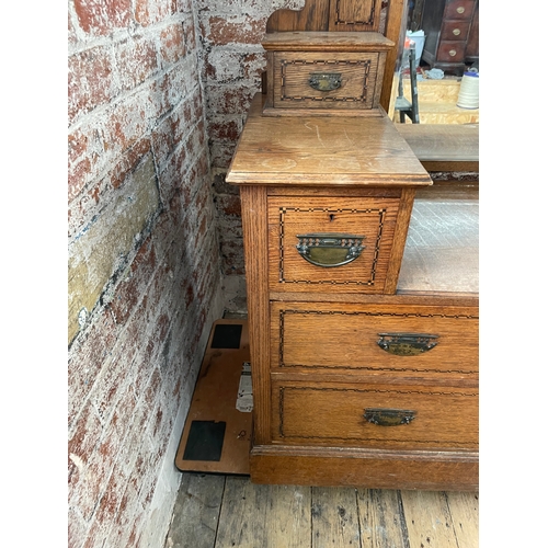 395 - Oak Edwardian Dressing Table