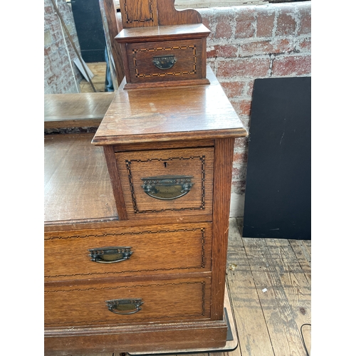 395 - Oak Edwardian Dressing Table