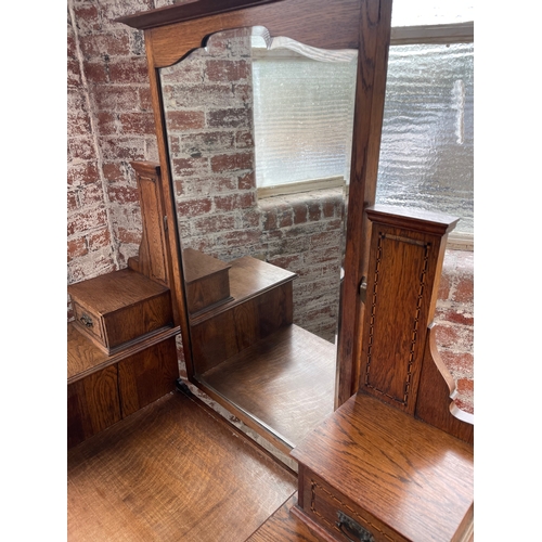 395 - Oak Edwardian Dressing Table