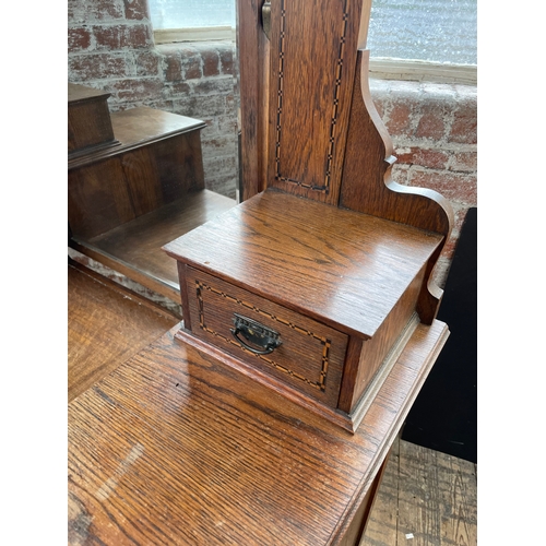 395 - Oak Edwardian Dressing Table