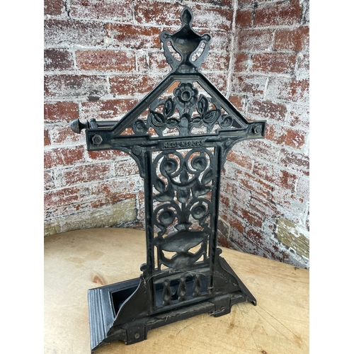 396 - Cast Iron Umbrella Stand Reg No 9093