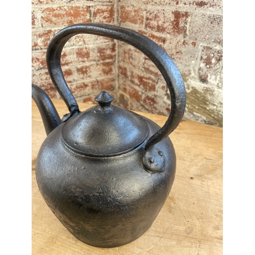 48 - Antique Cast Iron Kettle