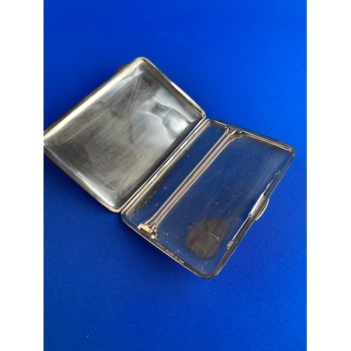 129 - The Elite Silver Plated EMU Brand Cigarette Case