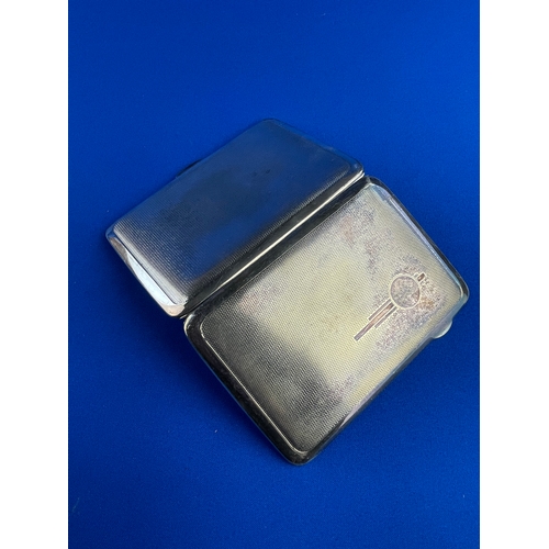 129 - The Elite Silver Plated EMU Brand Cigarette Case