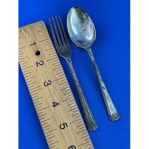 5 - Hallmarked Silver Children's Christening Cutlery 48g