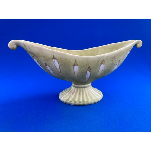 230 - Art Deco Beswick Mantle Vase, Boat Shaped No. 1498