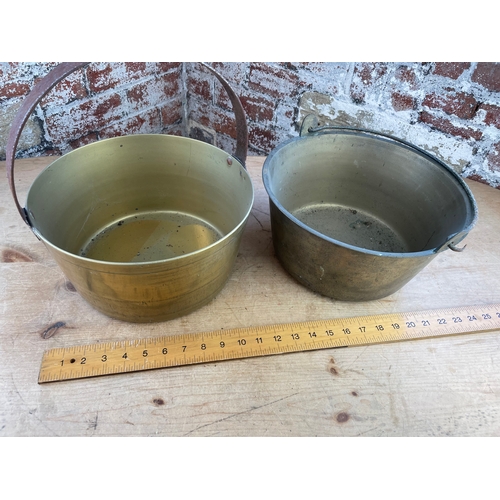 136 - Two Vintage Jam Pans