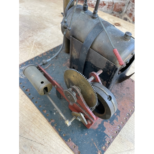 148 - Vintage Model Stationary Steam Engine As Found, Possibly Bowman M101