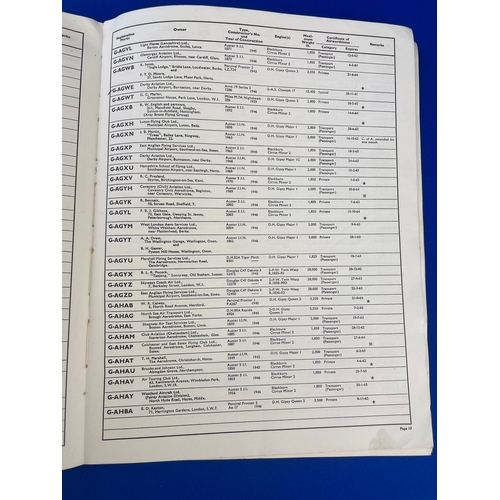 155 - 1962 British Register Of Civil Aircraft