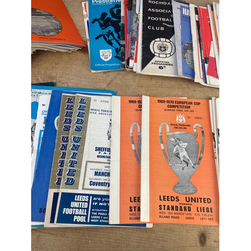 162 - 1960s & 70s Halifax Town & leeds Football Programmes