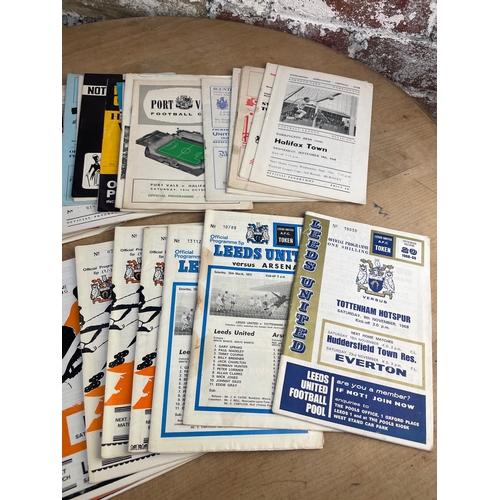 162 - 1960s & 70s Halifax Town & leeds Football Programmes