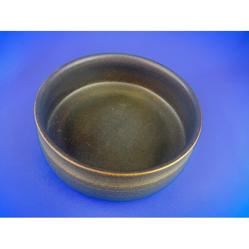 255 - Denby Brown Stoneware Bowl 9 Inch Diameter