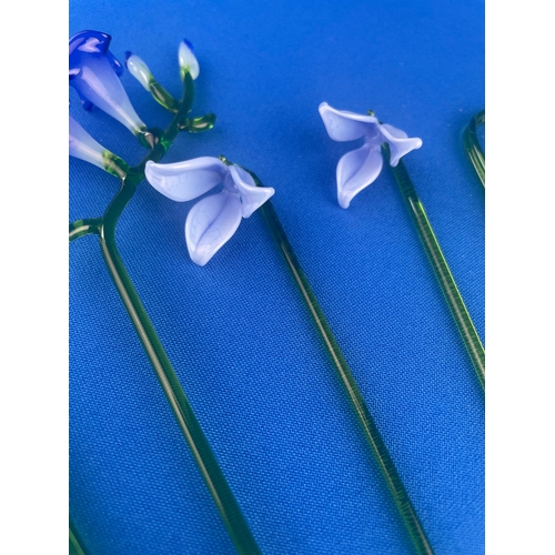 349 - Glass Bluebells & Freesia