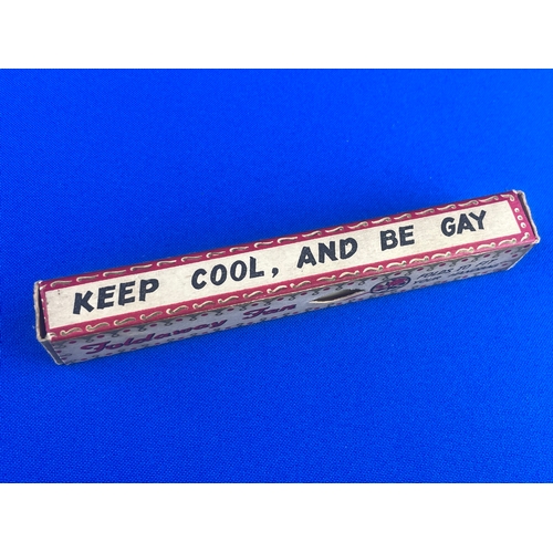 76 - Vintage Boxed Fan, Keep Cool And Be Gay