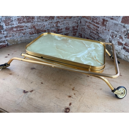 381 - Vintage Folding Drinks / Tea Trolley