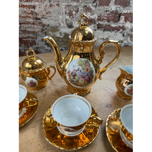 215 - Vintage Bondware Gold Lustre Tea Service