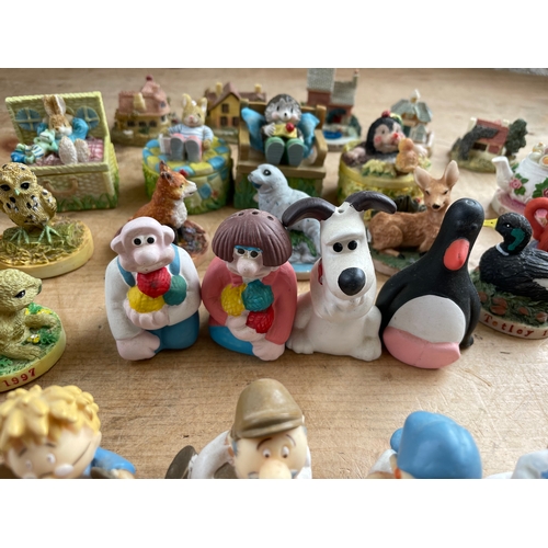 85 - Collection Of Tetley Tea Collectables & Wallace & Gromit Salt & Pepper Shakers