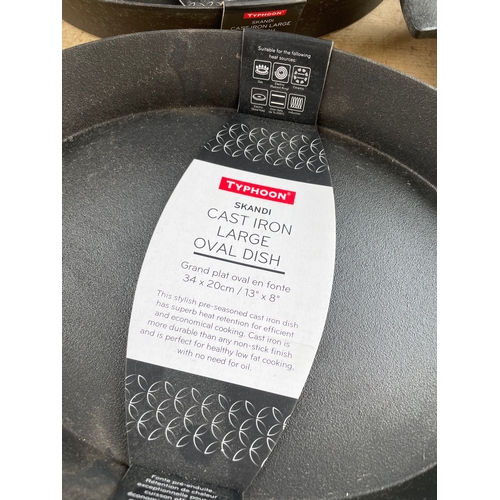 272 - Three New Cast Iron Skillets