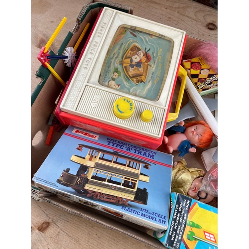 65 - Box Of Vintage Toys & Games