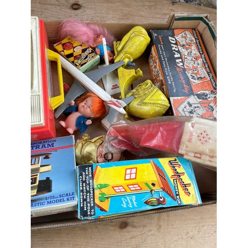 65 - Box Of Vintage Toys & Games