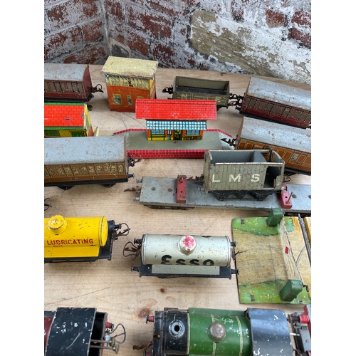 67 - O Gauge Tinplate Mechanical Trains & Rolling Stock Some Hornby