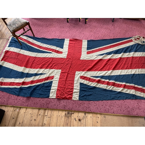 34 - Large WWII Era Union Jack Approximately 340cm By 165cm