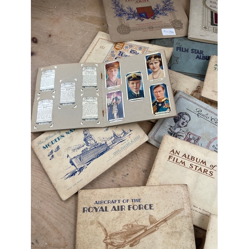 112 - Assorted Cigarette Cards In Albums