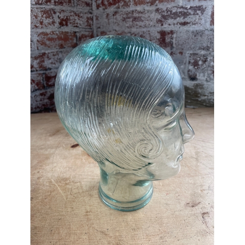 93 - Art Deco Style Lady Glass Head