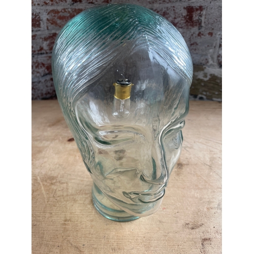 93 - Art Deco Style Lady Glass Head