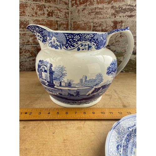 264 - Large Spode Jug & Plate