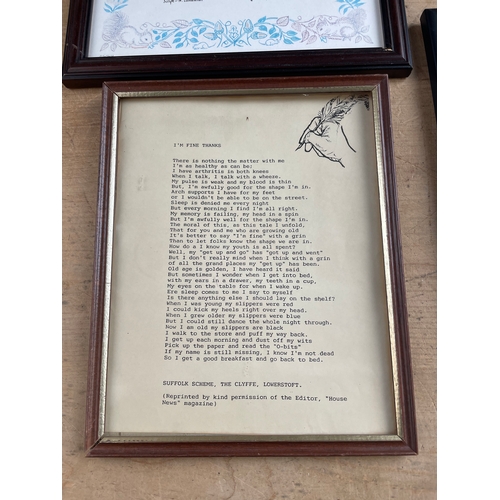 329 - Four Framed Poems