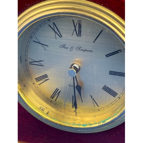 185 - Fox & Simpson Small Mantle Clock