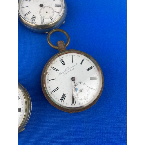 201 - Four Vintage Pocket watches For Spares Or Repair Inc. Torpedo