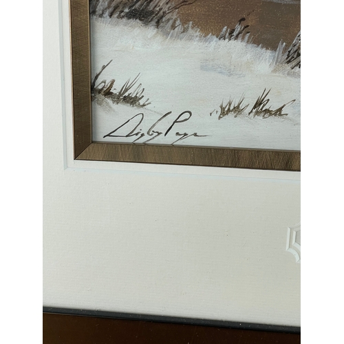 340 - Original Art Work By Digby Page, First Snow Of Winter