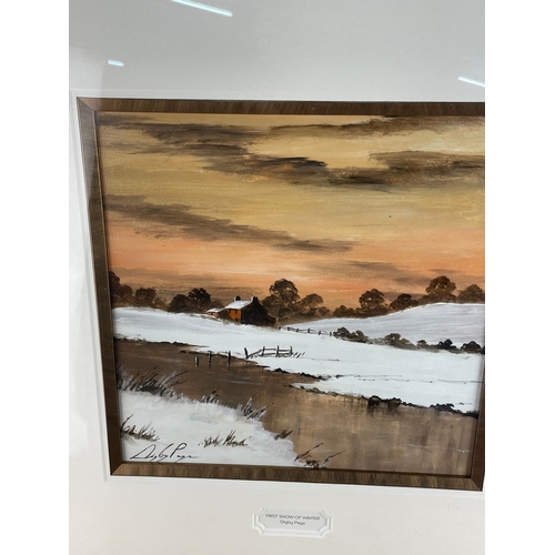 340 - Original Art Work By Digby Page, First Snow Of Winter