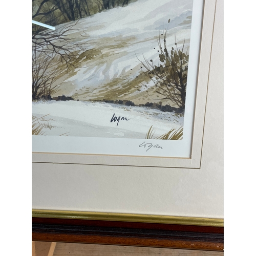 341 - Signed Limited Edition Print By Terry Logan. Dentdale Winter