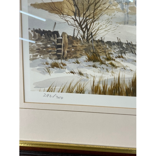 341 - Signed Limited Edition Print By Terry Logan. Dentdale Winter