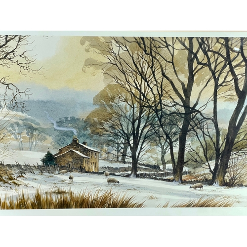 341 - Signed Limited Edition Print By Terry Logan. Dentdale Winter