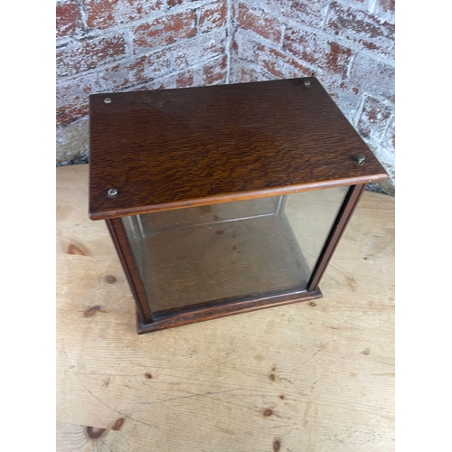 168 - Wood & Glass Cabinet