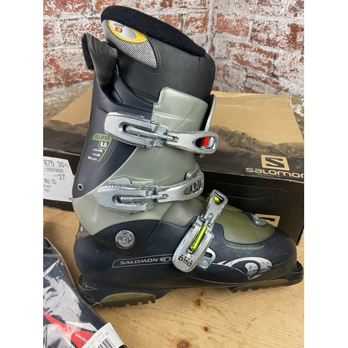 283 - Soloman Ellipse 8.0 Ski Boots Size 28 (Shoe Size 10)