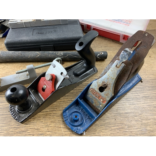 304 - Collection of Tools inc. Planes, Hatchet, Cutting tools, Screws etc.