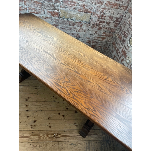 408 - Large Soid Wood Refectory Table 183cm x 75cm