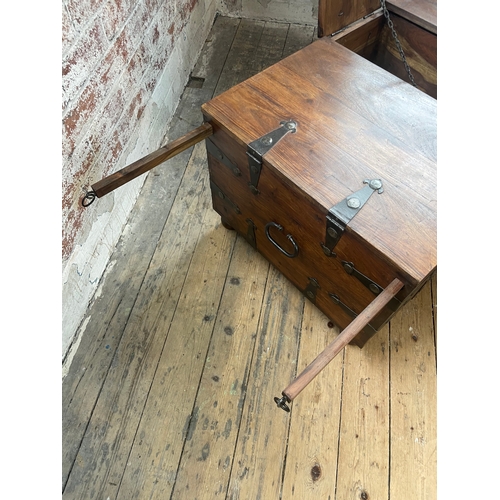 412 - Indian Merchants Chest. Would Make Fantastic Coffee Table Drinks Cabinet.