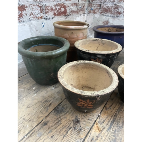 303B - Terracotta & Soneware Plant Pots