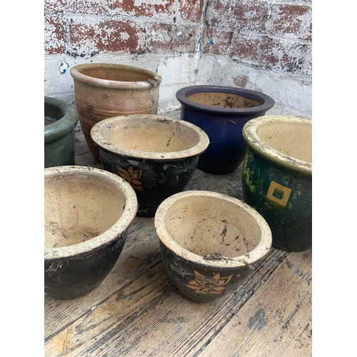 303B - Terracotta & Soneware Plant Pots