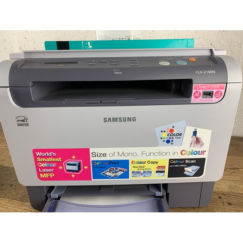 315A - Samsung CLX-2160N Multifunction Colour Laser Printer comes with Spare Toner and All Leads