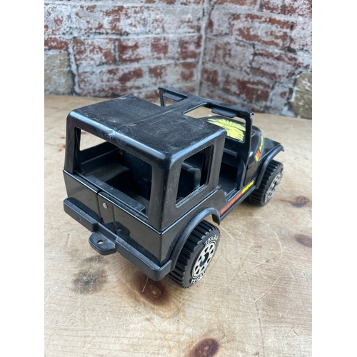 112 - Vintage Tonka Renegade Jeep Toy. Rare All Black Colour.