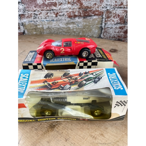 125 - Six Vintage Scalextric Cars & Boxes.