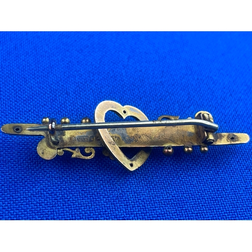 16 - 9ct Gold Brooch 1.88g