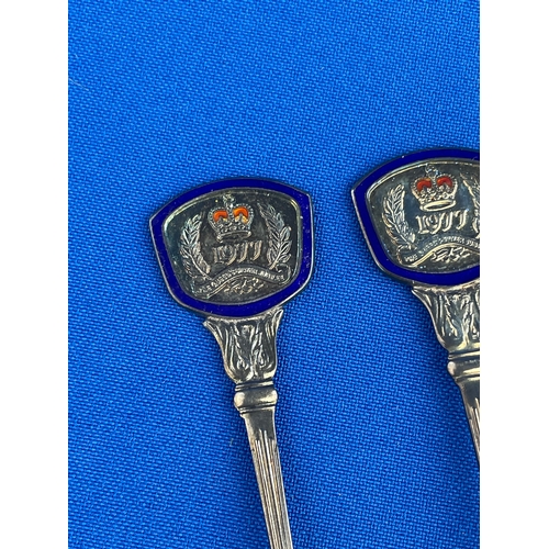 11 - Three Hallmarked Silver 1977 Commemorative Spoons 29.4g